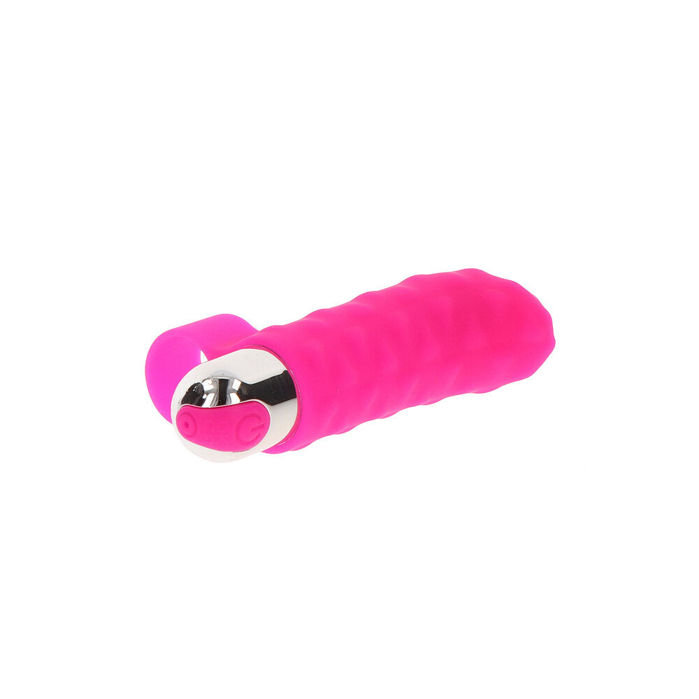 Pink finger vibrator for cheeky fun