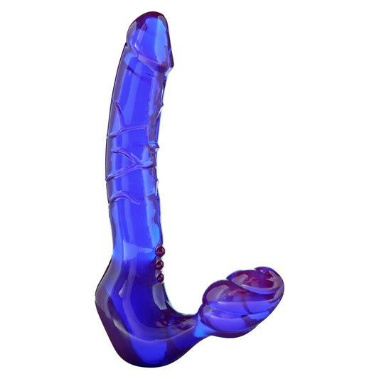 Blue Bend Over strap-on from ToyJoy.

