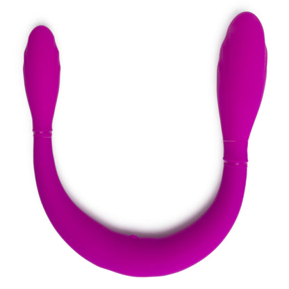 Pink vibrating double dildo toy