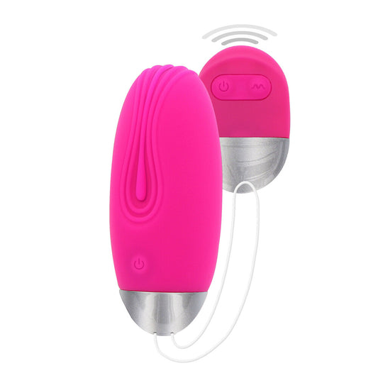 Pink California Exotic remote egg vibrator.