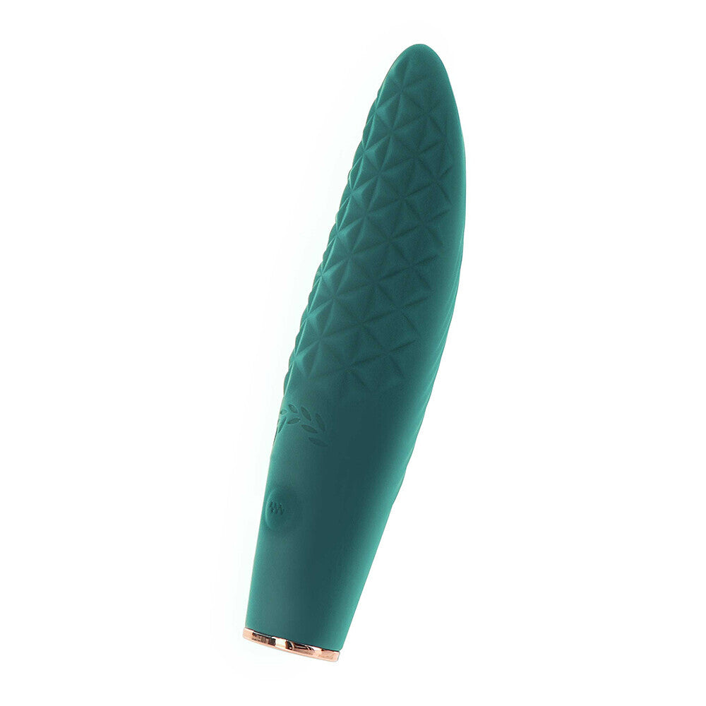 Teal, textured stimulator vibrator.