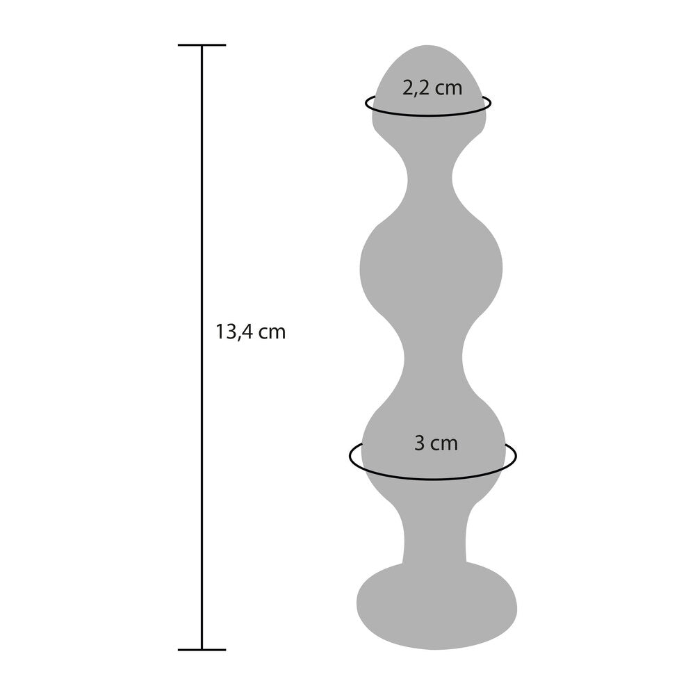 Diamond star bead diagram, showing size dimensions in centimetres.
