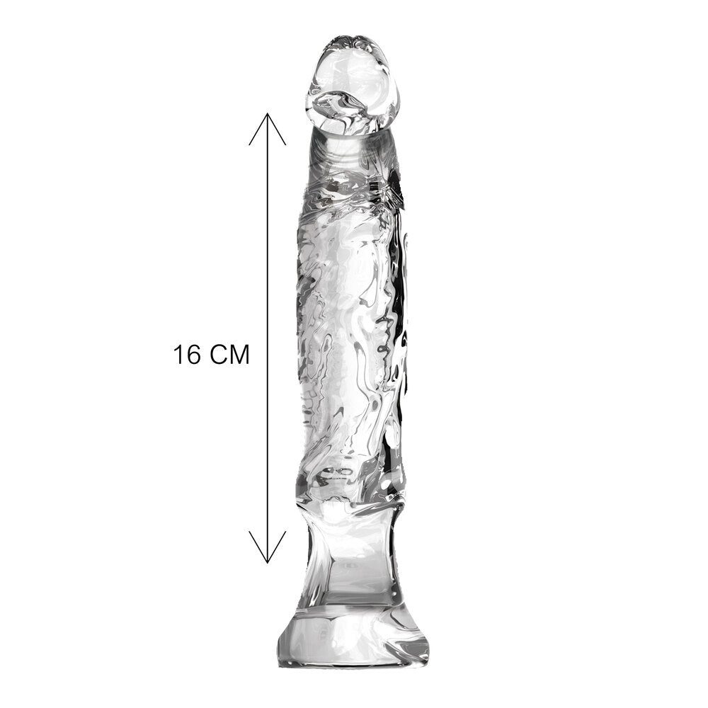 Clear six-inch anal starter from ToyJoy.