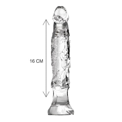 Clear six-inch anal starter from ToyJoy.