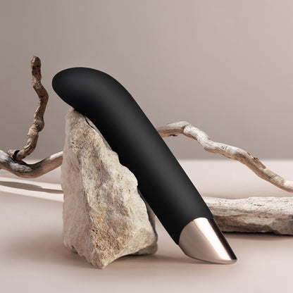 Rocks Off G-spot vibrator in black and silver.