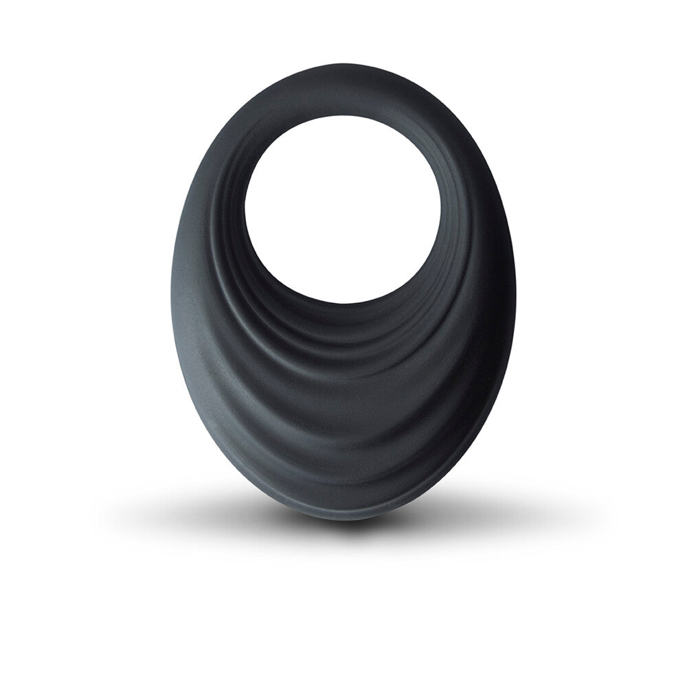 Black silicone Spire cockring vibe by Rocks Off Ltd.