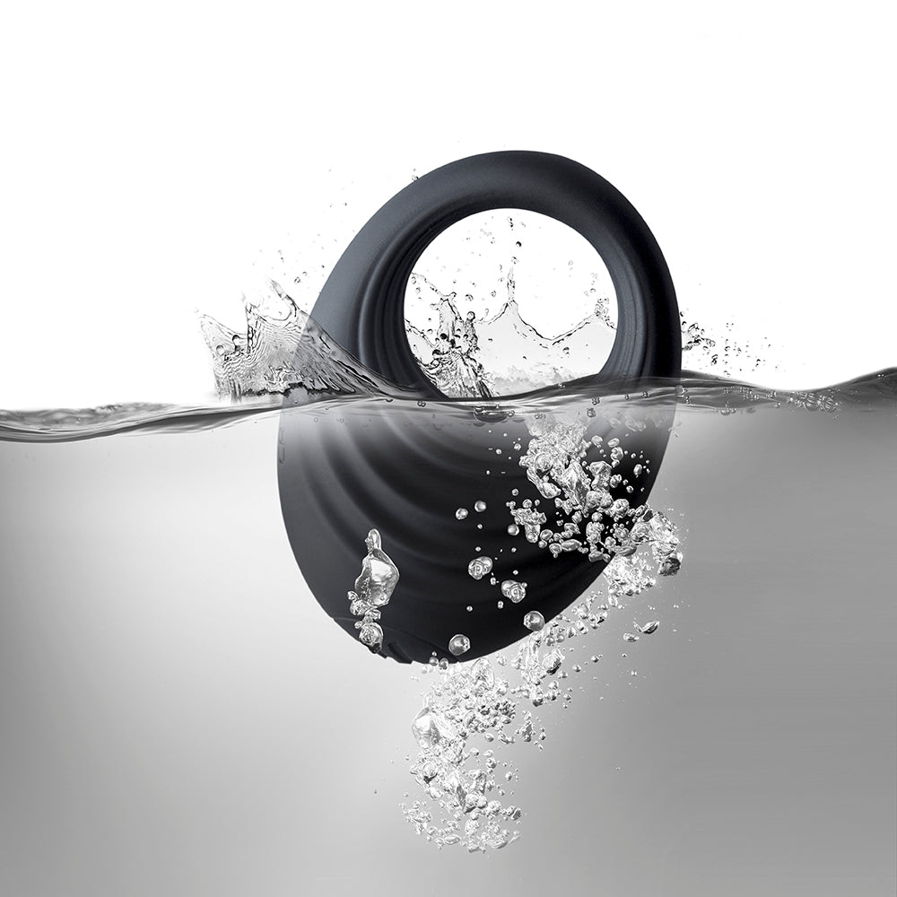 Rocks Off Spire cockring vibe submerged in water.