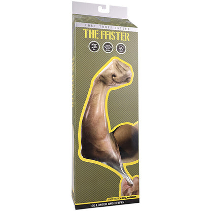 Doc Johnson The FFISTER packaging with muscular arm graphic.