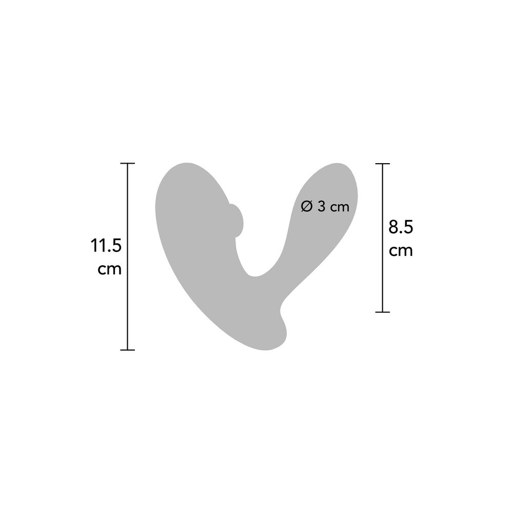Xocoon DuoVibe II Vibrator Dimensions