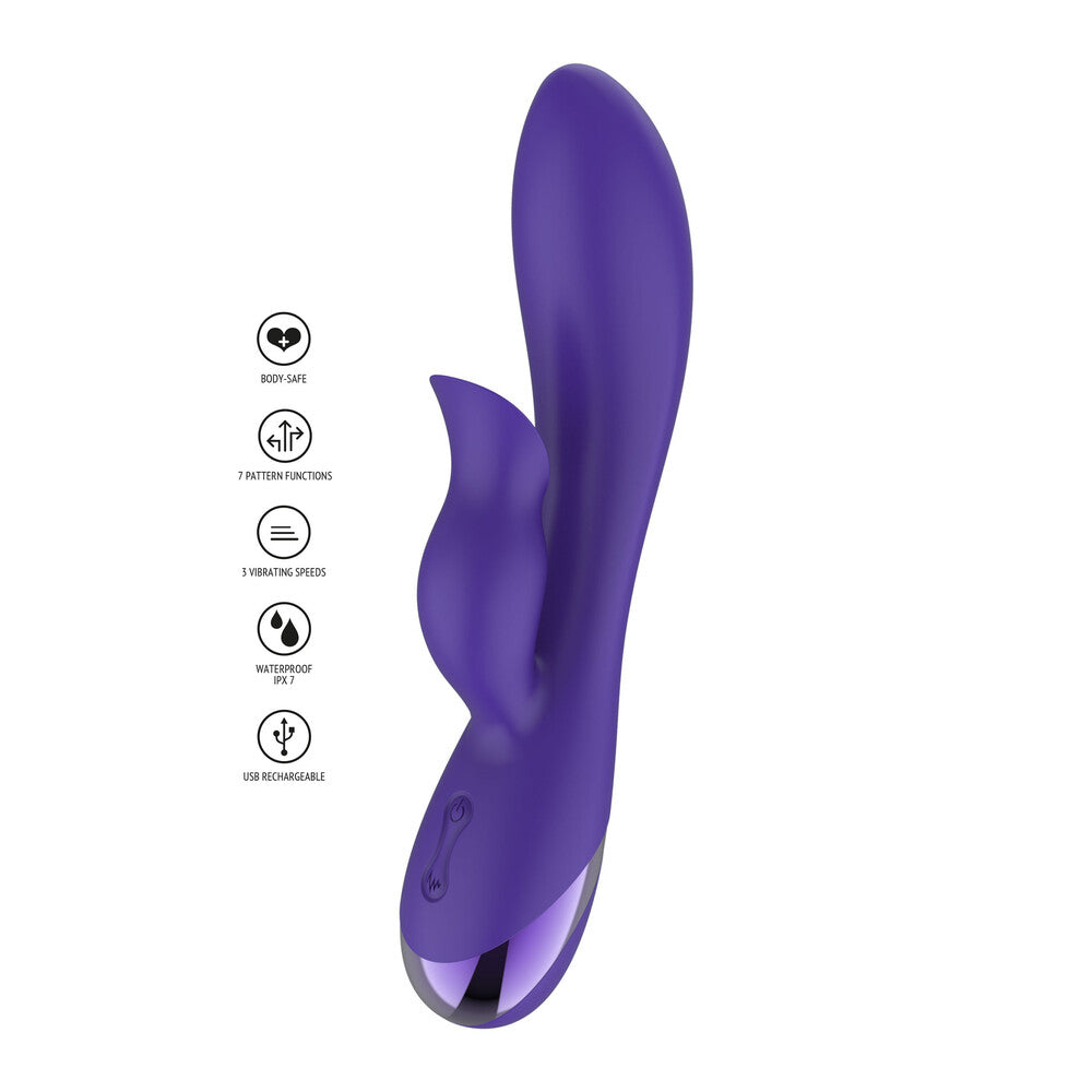 Purple G-spot and clitoral vibrator