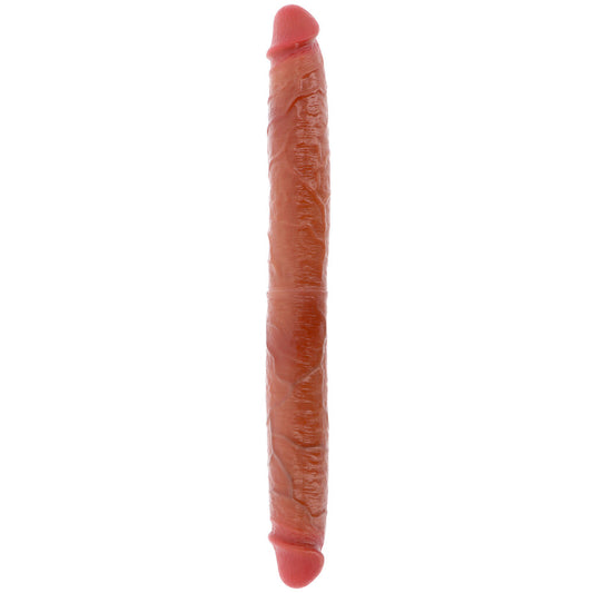 Double-ended dildo with realistic texture