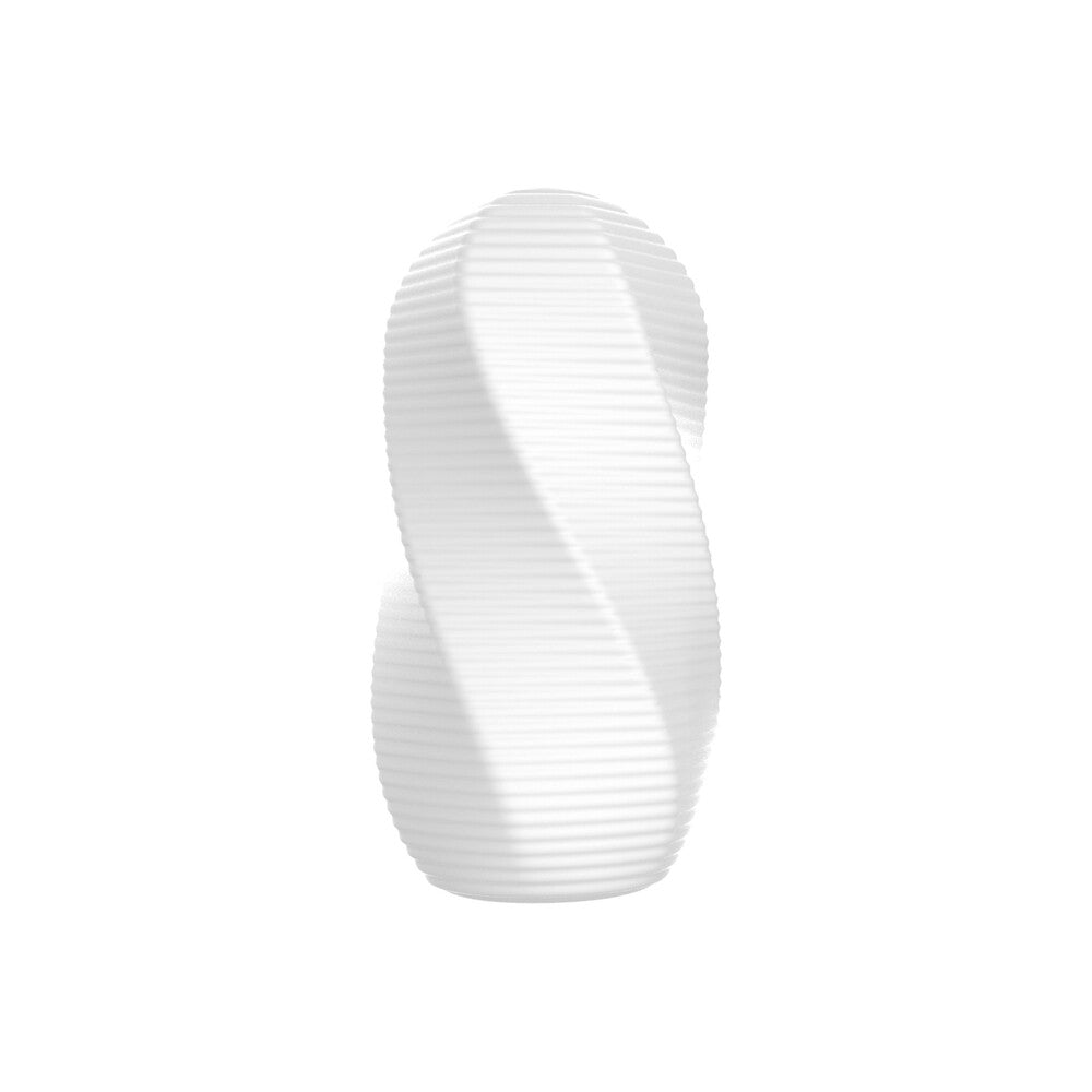 White ToyJoy Hero masturbator, ribbed swirl design.