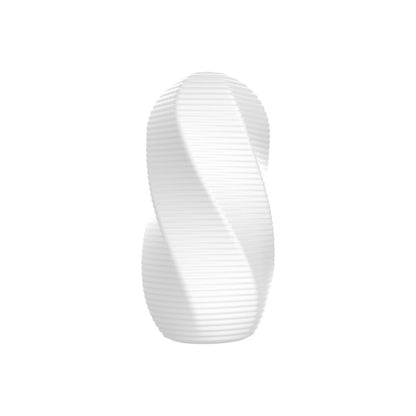 White ToyJoy Hero masturbator, ribbed swirl design.