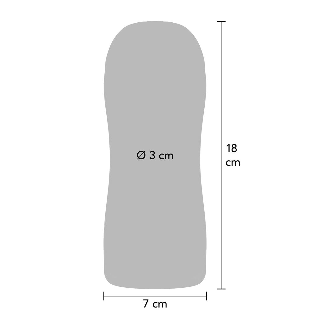 ToyJoy Hero Clear Blast Vacuum Stroker dimensions.