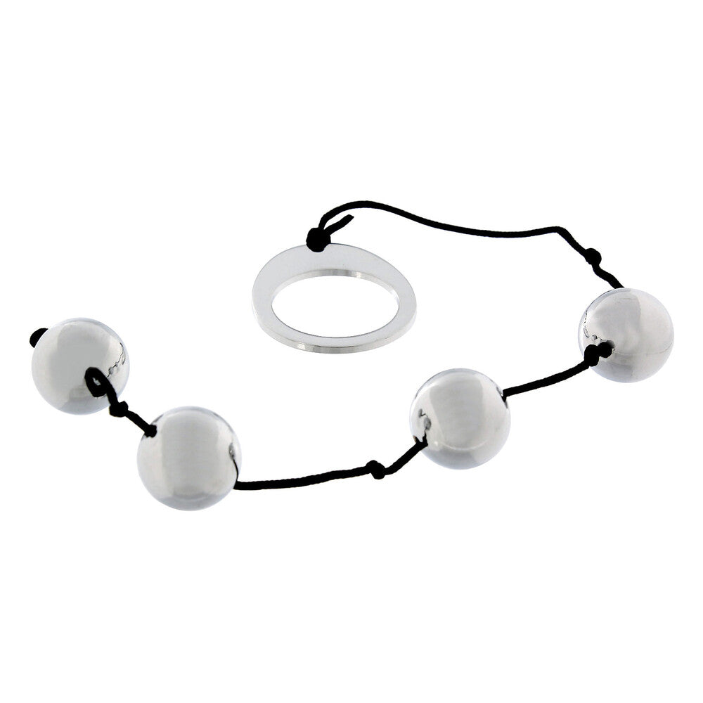 Metal anal beads