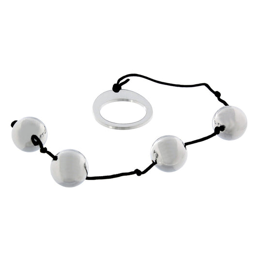 Metal anal beads