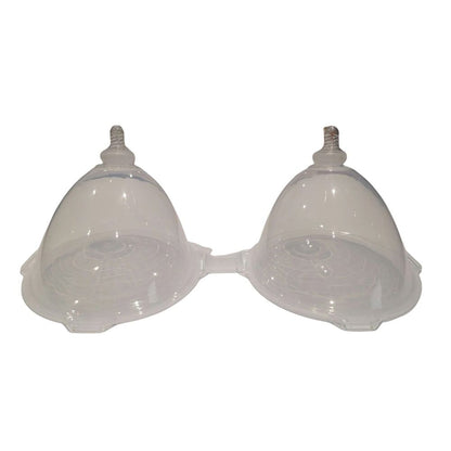 Clear plastic cups awaiting a daring drop of your favorite drink. Bottoms up, darling!
