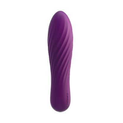Purple Svakom Tulip vibrator with a textured design for intimate pleasure.