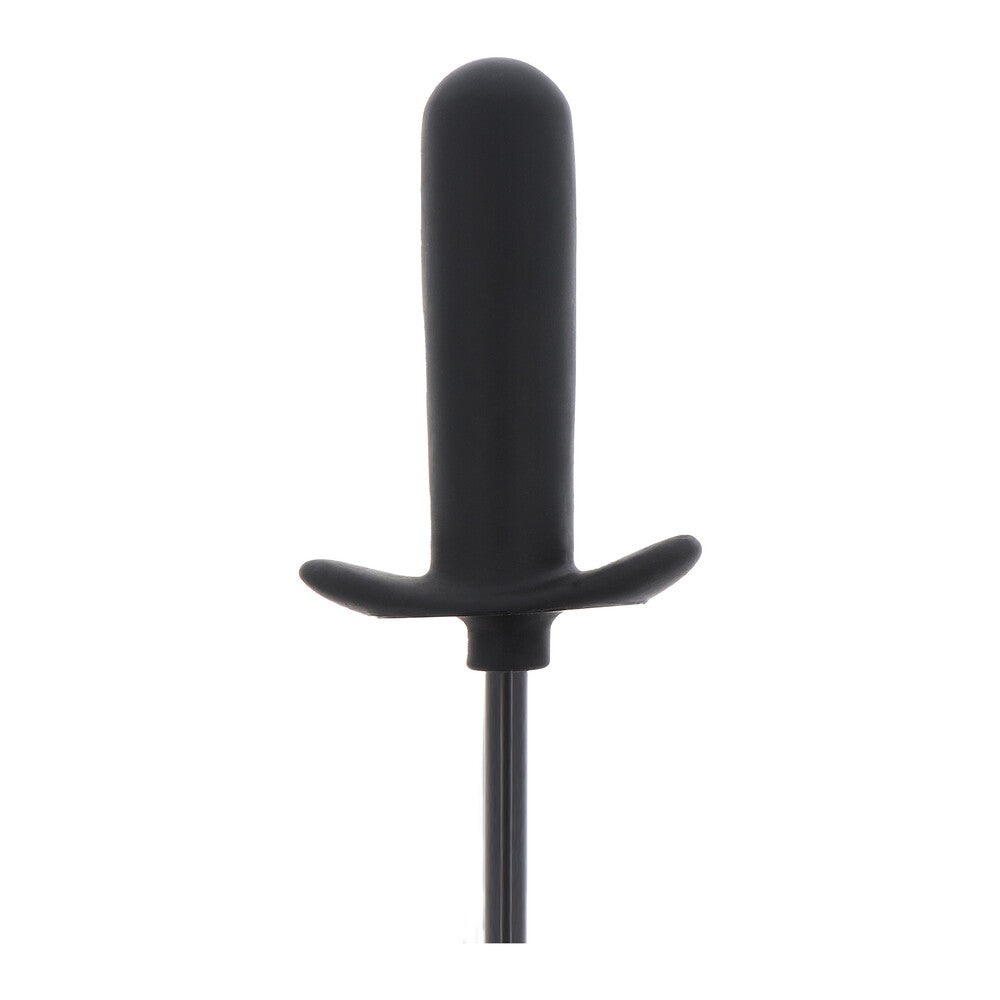Black inflatable anal plug