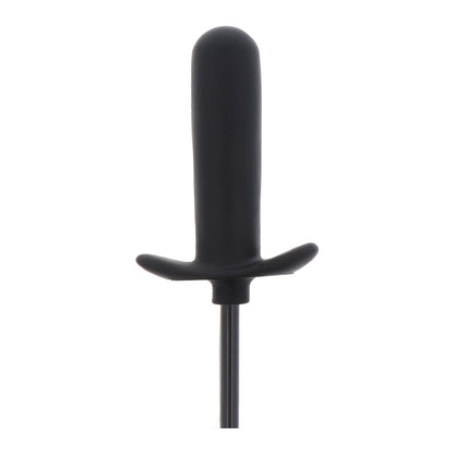 Black inflatable anal plug