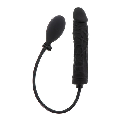 Black inflatable pleasure toy.