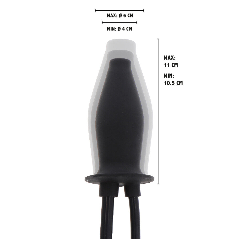 Lubricating plug with measurements shown