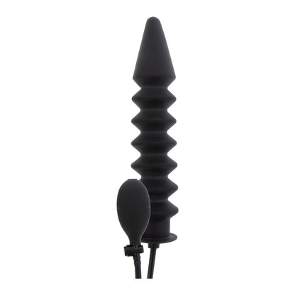 Inflatable ribbed plug