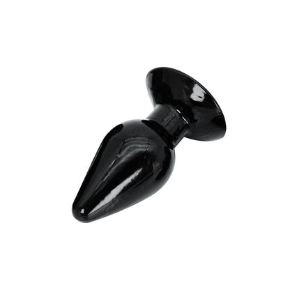 Sleek black butt plug