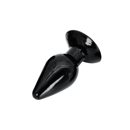 Sleek black butt plug