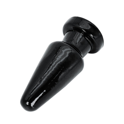 Black cone-shaped butt plug