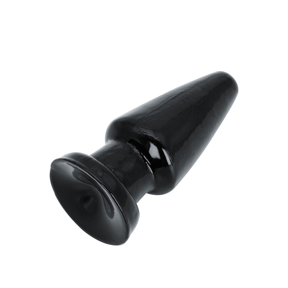 Black cone-shaped butt plug