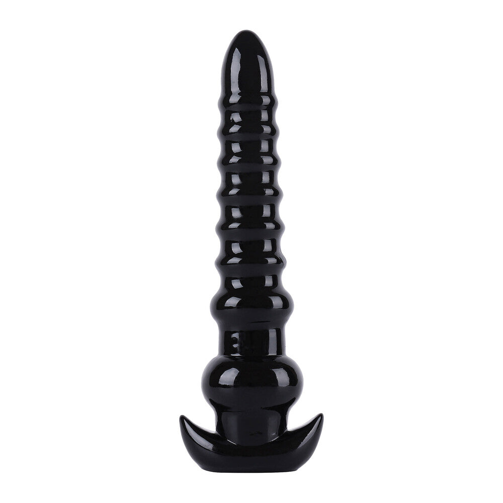 Textured black anal drill, Hidden Desire.