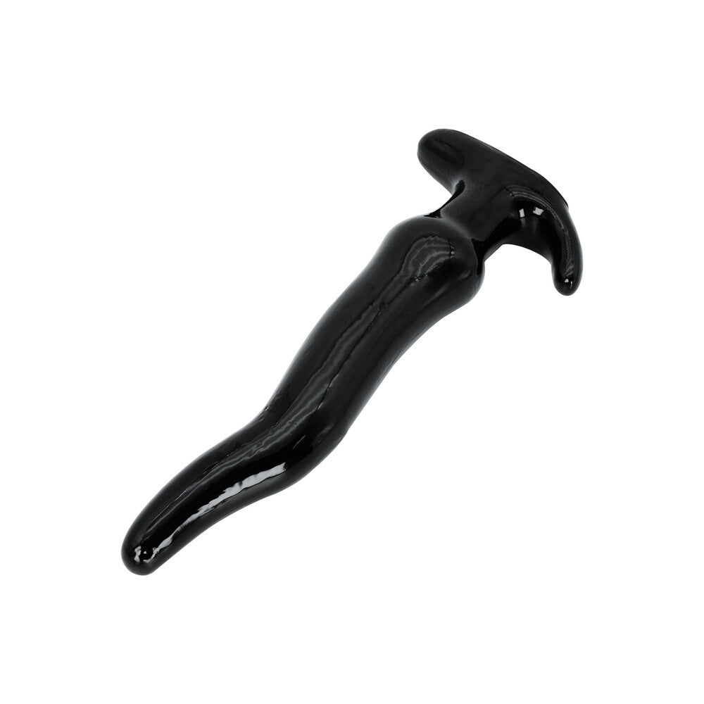 Black anal slider with a T-bar handle