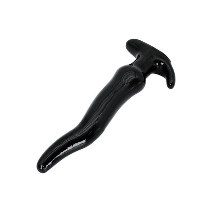 Black anal slider with a T-bar handle