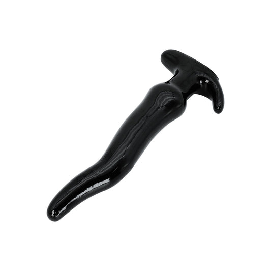Black anal slider with a T-bar handle