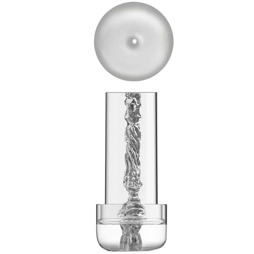 Fusion X Automatic Magnify Pump from Hidden Desire. Transparent, alluring pleasure device.