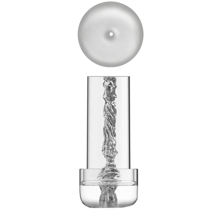 Fusion X Automatic Magnify Pump from Hidden Desire. Transparent, alluring pleasure device.