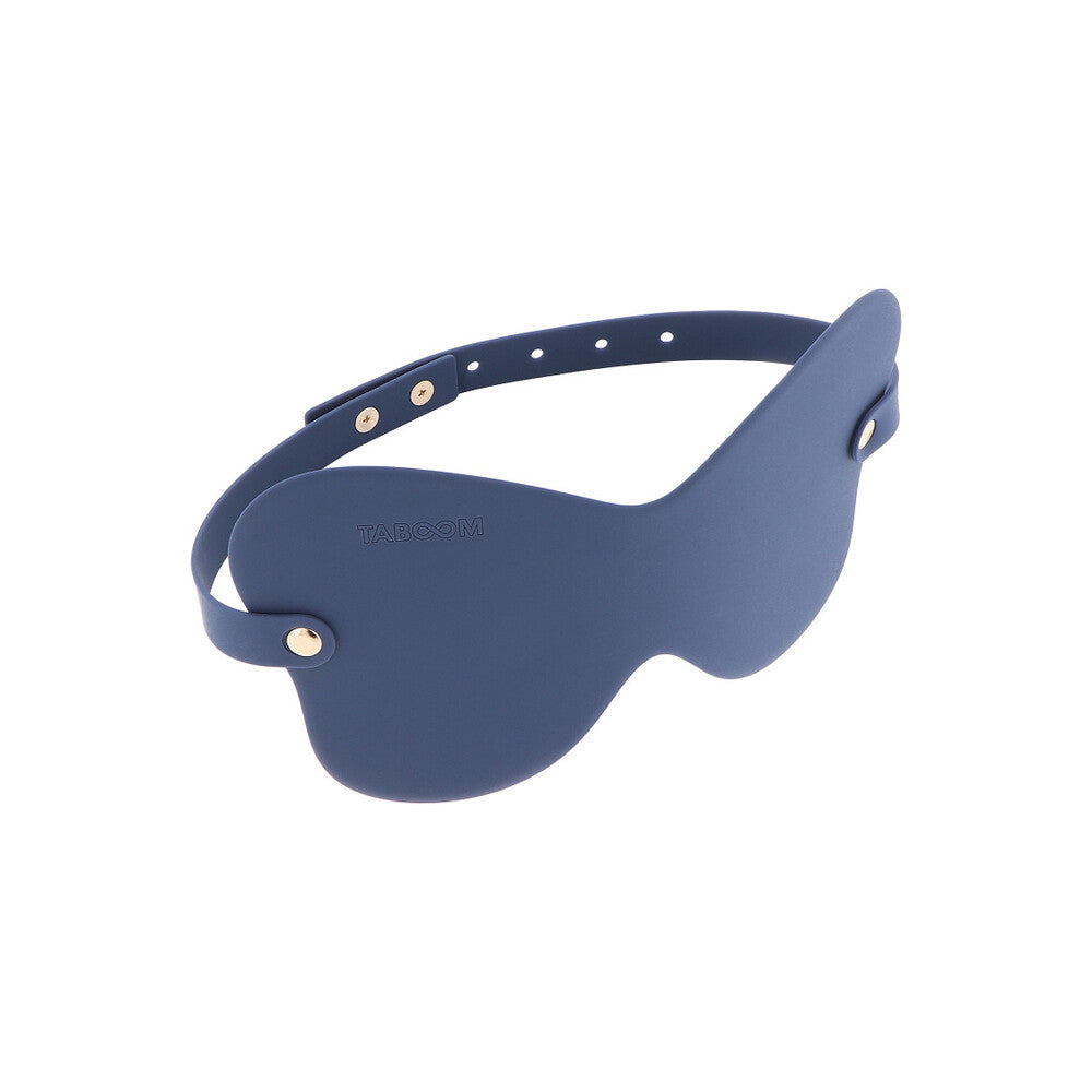 Taboom silicone blindfold in midnight blue.
