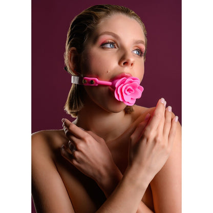 Pink rose ball gag accessory