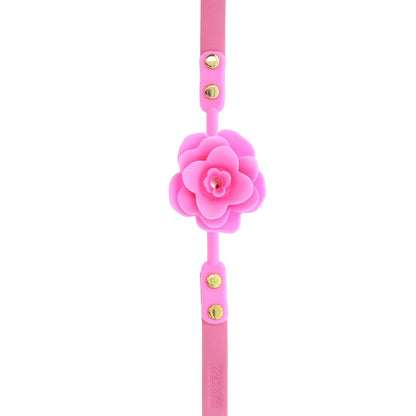 Pink rose ball gag from Toy Joy.