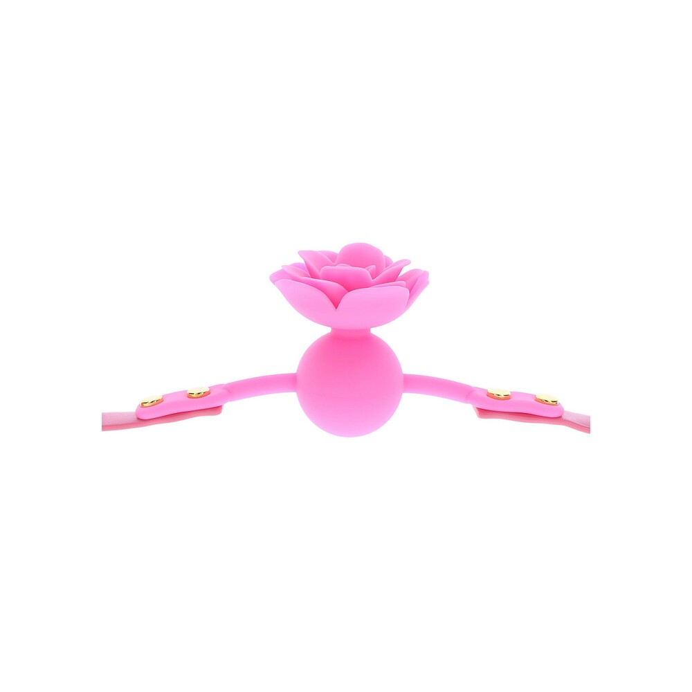 Taboom Malibu Rose ball gag, pink and playful