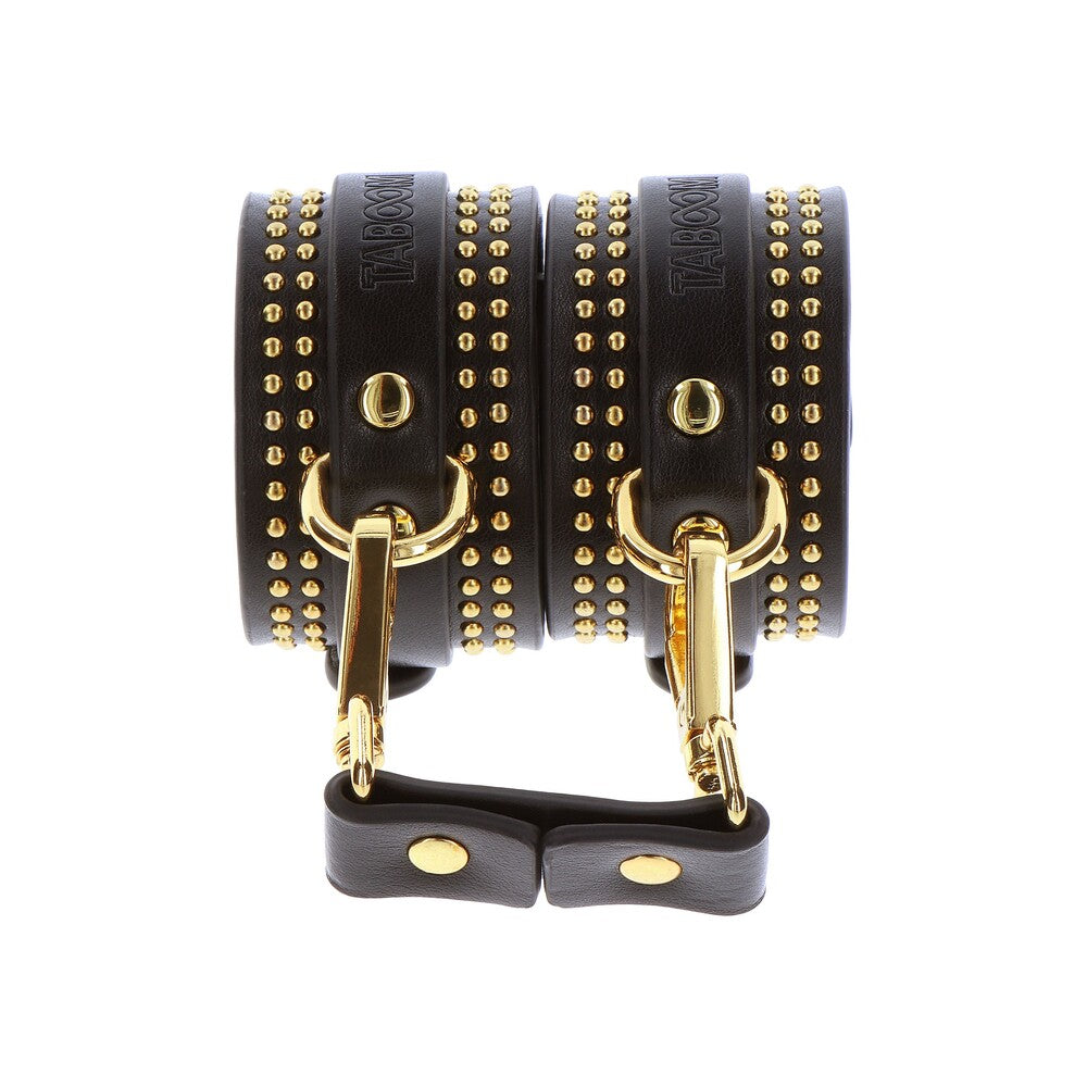 Black studded ankle cuffs
