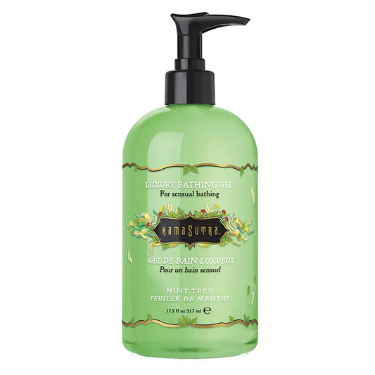 Kama Sutra Mint Tree Luxury Bathing Gel for sensual bathing.
