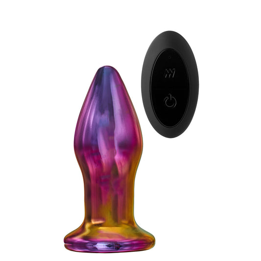 Glass butt plug with remote control