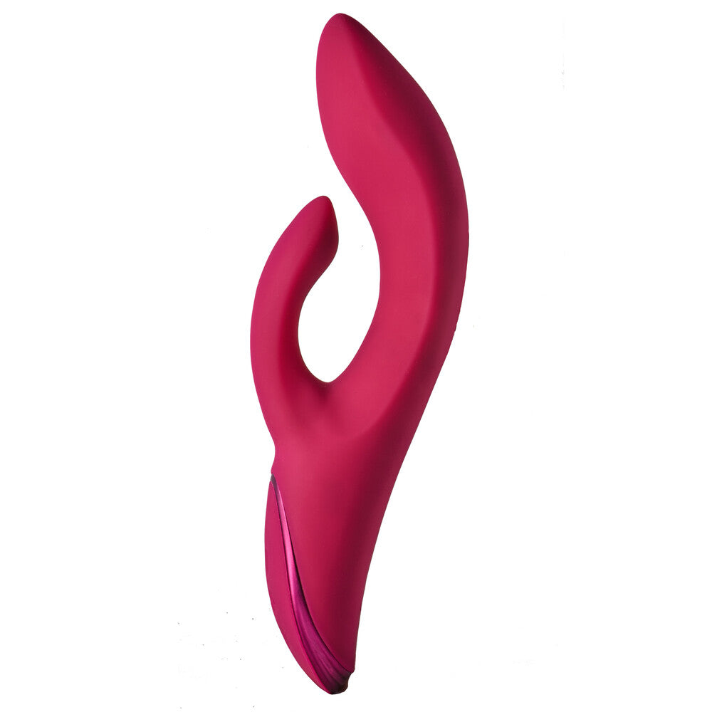 Pink clitoral vibrator with dual stimulators from Dream Toys