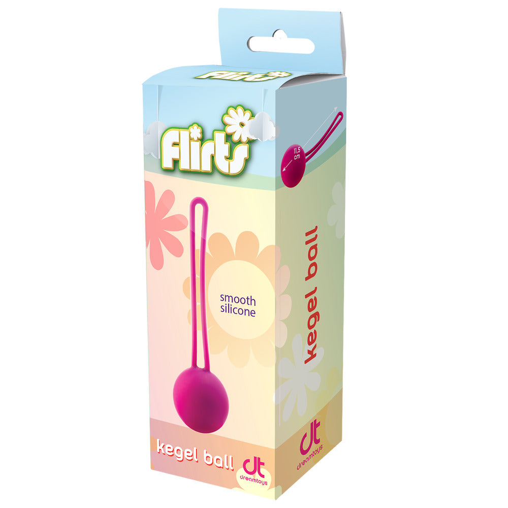 Flirts Kegel Ball in pink. Boxed pelvic floor exerciser.