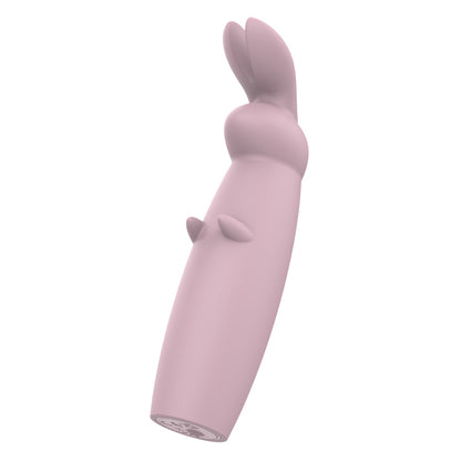Nude pink Hazel mini rabbit massager from Dream Toys.