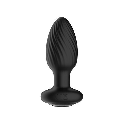 Black swirling anal plug.