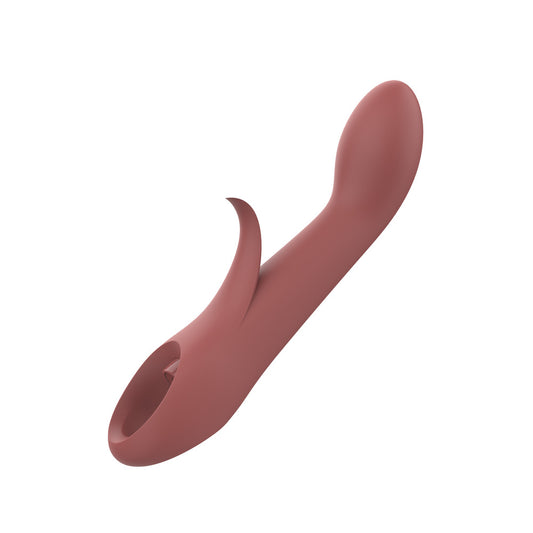 Sierra G-Spot Duo Vibrator in nude pink