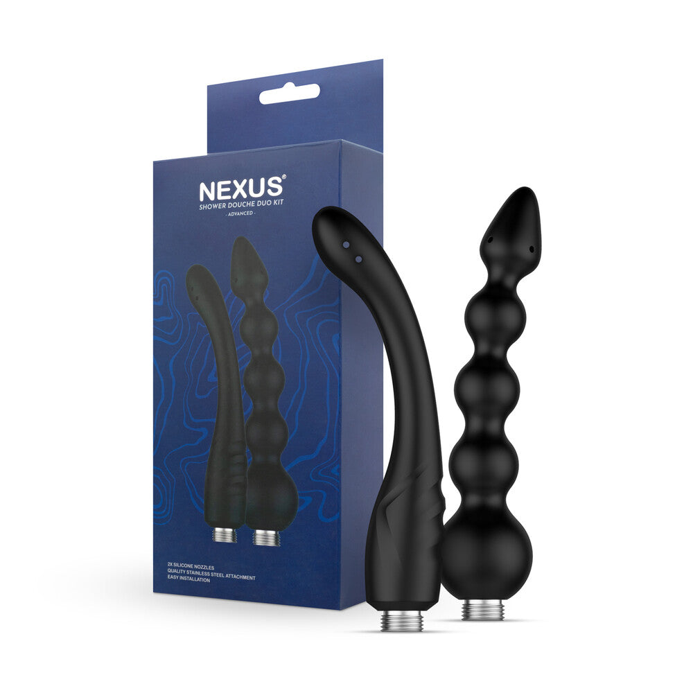 Nexus Shower Douche Duo Kit: Black nozzles for your pleasure.